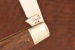 VINTAGE CASE XX USA 2 DOT 1978 SMOOTH WOOD PREMIUM WHALER ROPE KNIFE (25813)