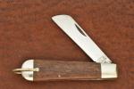 VINTAGE CASE XX USA 2 DOT 1978 SMOOTH WOOD PREMIUM WHALER ROPE KNIFE (25813)