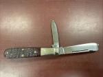 1971 VINTAGE CASE XX 6205R JIGGED RED BONE ONE ARMED MAN RAZOR KNIFE - 9 DOTS