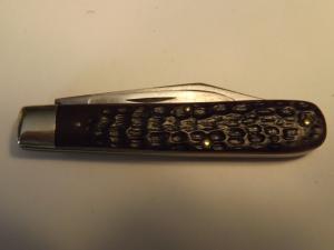 VTG. 1965-1980 CASE XX 6202 1/2 POCKET KNIFE  9 Dot  Jigged Bone Handles-VG