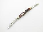 Vintage 1970 Case XX 6233 USA Jigged Red Bone Handle Folding Pocket Pen Knife