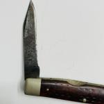 Vintage Case XX Pocket Knife 2 Blade Jigged Bone Handle Folding Pen Knife 3.5"