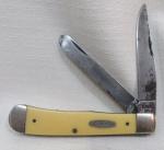 Vintage Case XX USA 3254 Trapper Knife - Yellow Handles 1999 ?