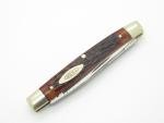 Vintage 1970 Case XX 6233 USA Jigged Red Bone Handle Folding Pocket Pen Knife