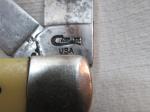 Vintage Case XX USA 3254 Trapper Knife - Yellow Handles 1999 ?