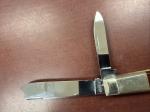 1971 VINTAGE CASE XX 6205R JIGGED RED BONE ONE ARMED MAN RAZOR KNIFE - 9 DOTS