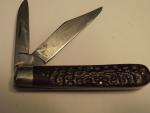 VTG. 1965-1980 CASE XX 6202 1/2 POCKET KNIFE  9 Dot  Jigged Bone Handles-VG
