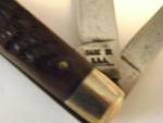 VTG. 1965-1980 CASE XX 6202 1/2 POCKET KNIFE  9 Dot  Jigged Bone Handles-VG
