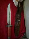 AL MAR SF-10 25th ANNIVERSARY SPECIAL FORCES GREEN BERETS Vintage Knife & Sheath