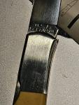 Vintage Al Mar HAWK KNIFE RARE STAMP USA Seki Japan  MIRROR BLADE