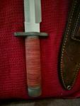 AL MAR SF-10 25th ANNIVERSARY SPECIAL FORCES GREEN BERETS Vintage Knife & Sheath