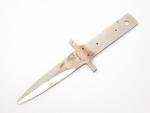 Vintage 1980s Hattori Seki Japan Al Mar Fang I Dagger Fixed Blade Knife Blank