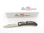 Vintage Al Mar Hawk Seki Japan ATS-34 SM Micarta Lockback Folding Pocket Knife