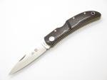 Vintage Al Mar Hawk Seki Japan ATS-34 SM Micarta Lockback Folding Pocket Knife