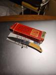 Vintage Al Mar HAWK KNIFE RARE STAMP USA Seki Japan  MIRROR BLADE