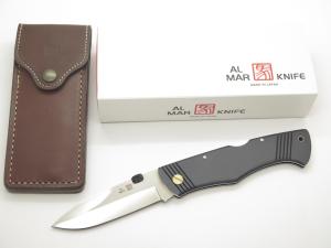 Vintage Al Mar Sere Passport Seki Japan Lockback Folding Hunter Knife & Sheath