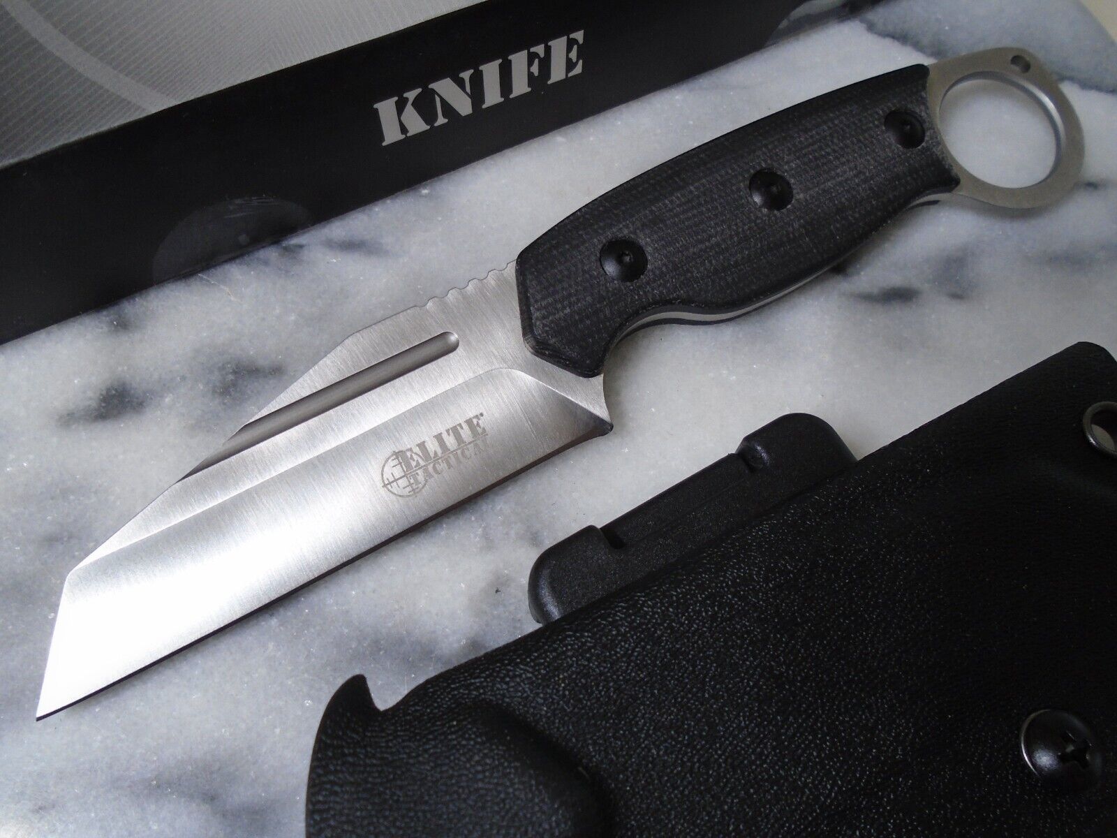 Tactical Liberator Fixed Blade Knife - D2 Micarta