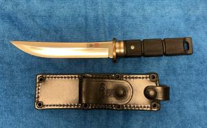 Vintage Al Mar Seki Japan Model 4004 Shugoto #070/200. Mint condition w/ sheath.