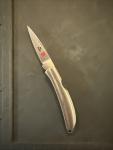Al Mar Knife Japan Osprey FM Co Brass Liners Vintage Used