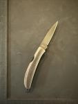 Al Mar Knife Japan Osprey FM Co Brass Liners Vintage Used