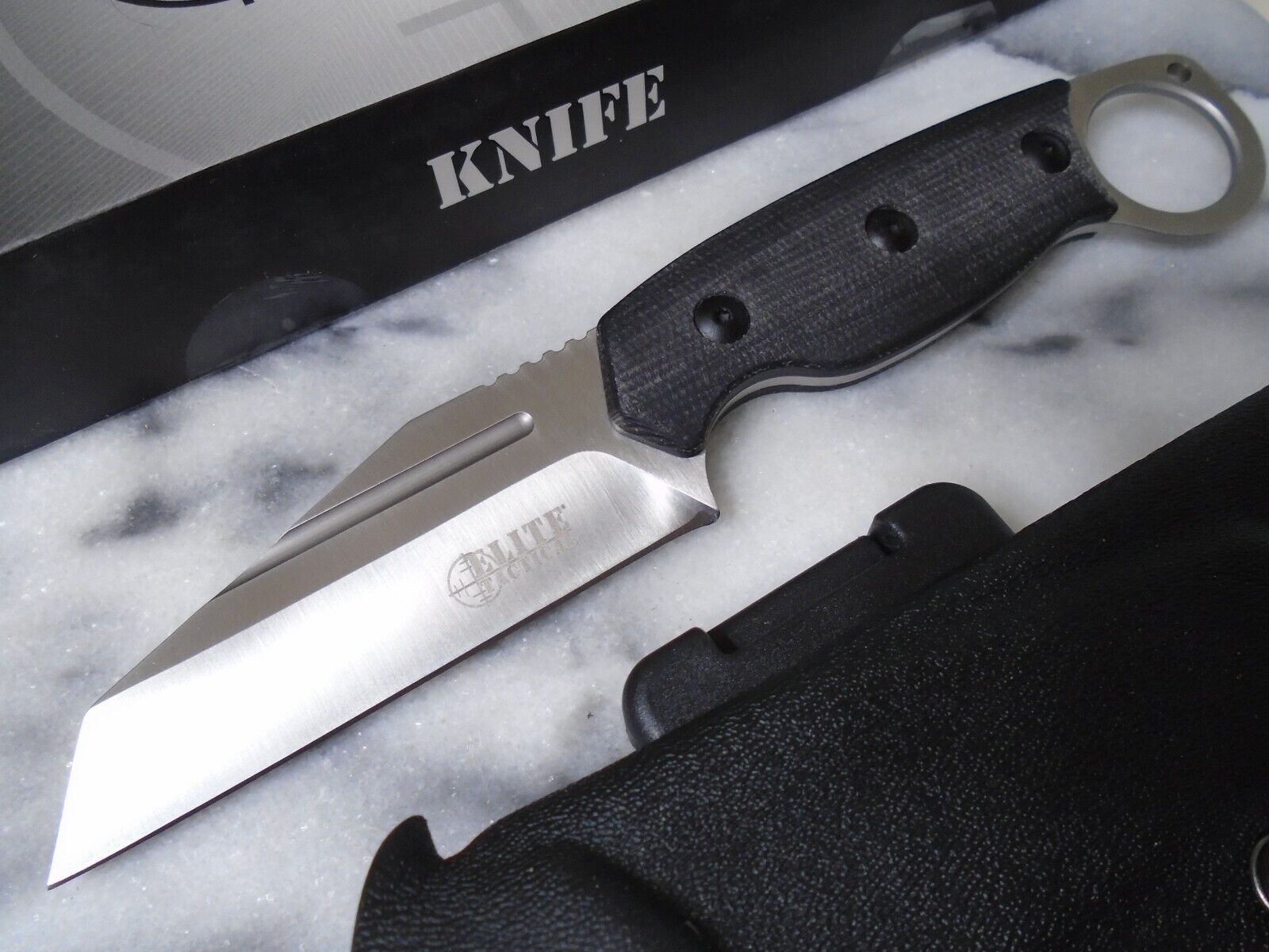 Tactical Liberator Fixed Blade Knife - D2 Micarta