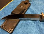 Vintage Al Mar Seki Japan Model 4004 Shugoto #070/200. Mint condition w/ sheath.