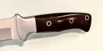 Vintage Al Mar Seki Japan 3004 Sere Micarta Fighting Dagger Knife Leather Sheath