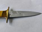 AL MAR FANG KNIFE  MICARTA HANDLE  TAPERED TANG LEATHER SHEATH USA SEKI-JAPAN
