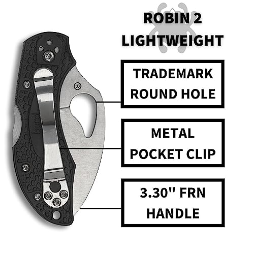 Byrd Robin 2 Wharncliffe Knife with SpyderEdge