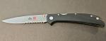Vintage Al Mar Eagle Ultralight Japan G. Sakai Lockback Knife 4" Serrated G-10