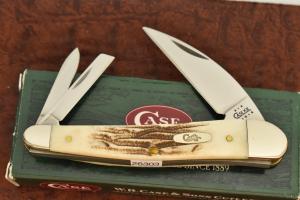 CASE XX USA SEAHORSE WHITTLER KNIFE VINTAGE BONE 2002 V6355 WH SS NICE (26303)