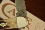 CASE XX USA SEAHORSE WHITTLER KNIFE DAMASCUS VINTAGE BONE 2023 CARBON (26222)