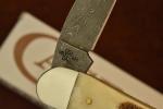 CASE XX USA SEAHORSE WHITTLER KNIFE DAMASCUS VINTAGE BONE 2023 CARBON (26222)