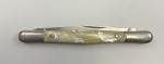 VTG Imperial 2 Wharncliffe Stainless Blades Pocket Knife Thin Pearl Handle K69