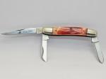 Vintage Frost Japan red bone Range Rider three blade pocket knife