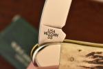 CASE XX USA SEAHORSE WHITTLER KNIFE VINTAGE BONE 2002 V6355 WH SS NICE (26303)