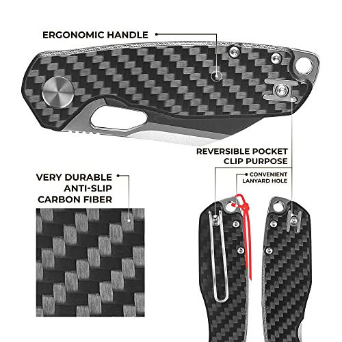 Firebird GANZO FH924-CF Wharncliffe D2 Steel Folding Knife