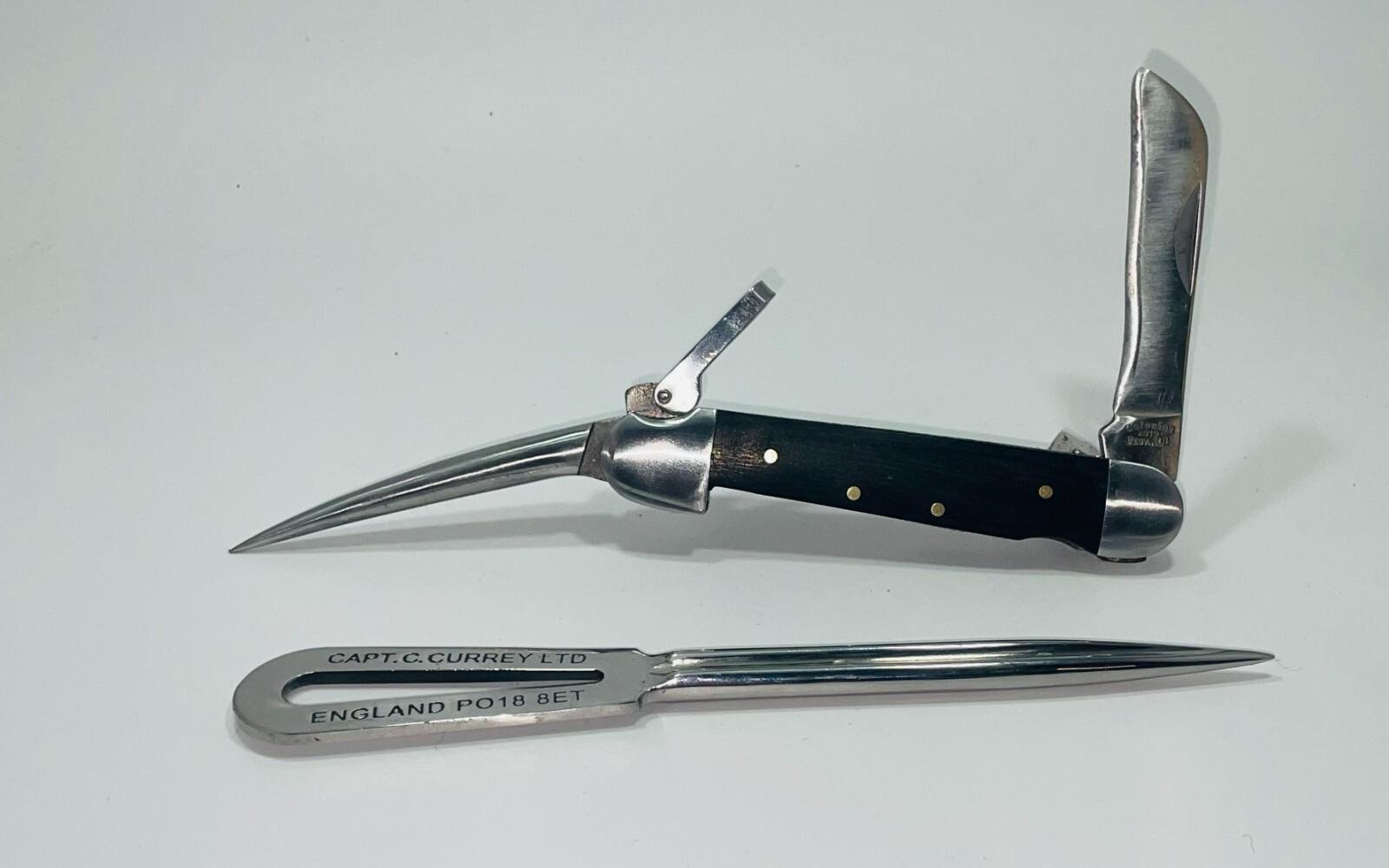 Captain C. Currey Marlin Spike AND Colonial Sailor's Knife Vintage Collectibles