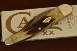 CASE XX USA SEAHORSE WHITTLER KNIFE DAMASCUS VINTAGE BONE 2023 CARBON (26222)