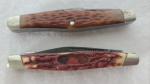 2- Vintage Stockman Pocket Folding Knives Camillus 83 & Custom Crafted 260