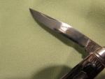 vintage USA Imperial 3.25" "SUPER" Stainless Pocket Knife Black  2-Blades
