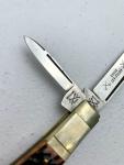 Vintage Hickey And Shouse Battle Axe Brand Two Blade Barlow Knife