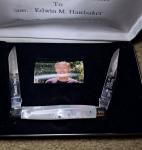 Vintage  2000 Hawbaker Special Muskrat Knife Mother of Pearl 444/500