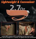 Handmade Vintage Wooden Pocket Knife with Sheath Gentlemen Folding Blade