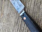 Vintage J. Ward Atlas Works Wharncliffe Fixed Blade Knife With Copper Pins