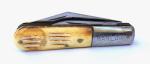 Barlow Pocket Knife Two Blade Blades White Handle Vintage