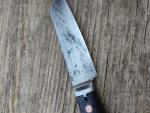 Vintage J. Ward Atlas Works Wharncliffe Fixed Blade Knife With Copper Pins