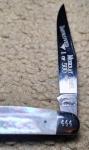 Vintage  2000 Hawbaker Special Muskrat Knife Mother of Pearl 444/500