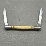 VTG Imperial 2 Wharncliffe Stainless Blades Pocket Knife Thin Pearl Handle