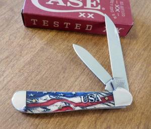 CASE XX New 36031 Vintage Flag Smooth Bone Handle 2 Bld Copperhead Knife/Knives